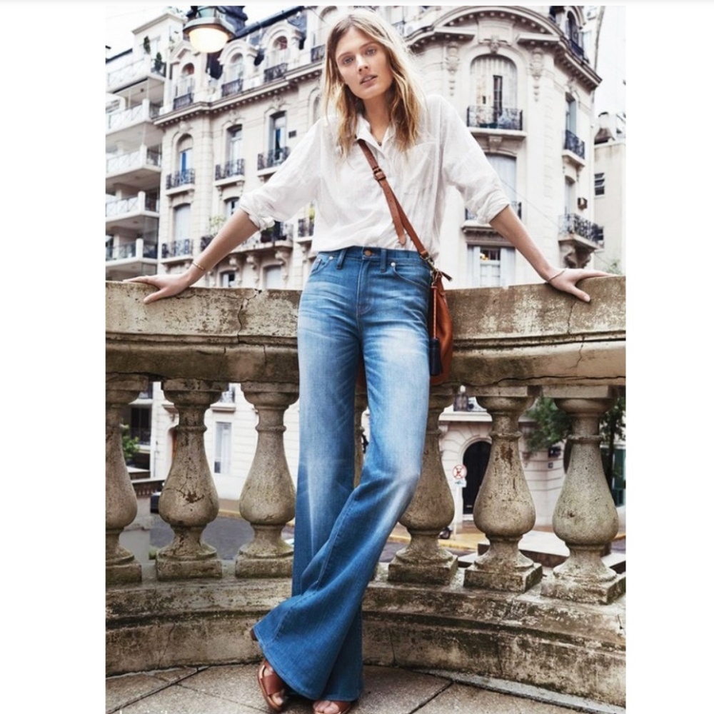 Madewell Light Blue High-Rise Flare Jeans